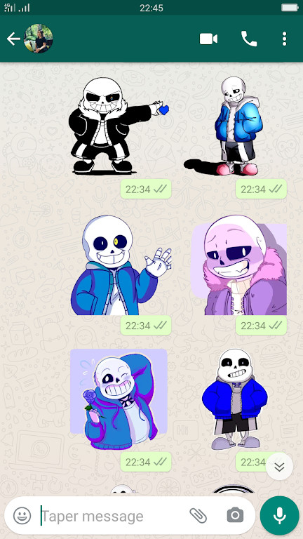 Stickers : Sans and Undertale for Whatsapp(لا اعلانات) screenshot image 3