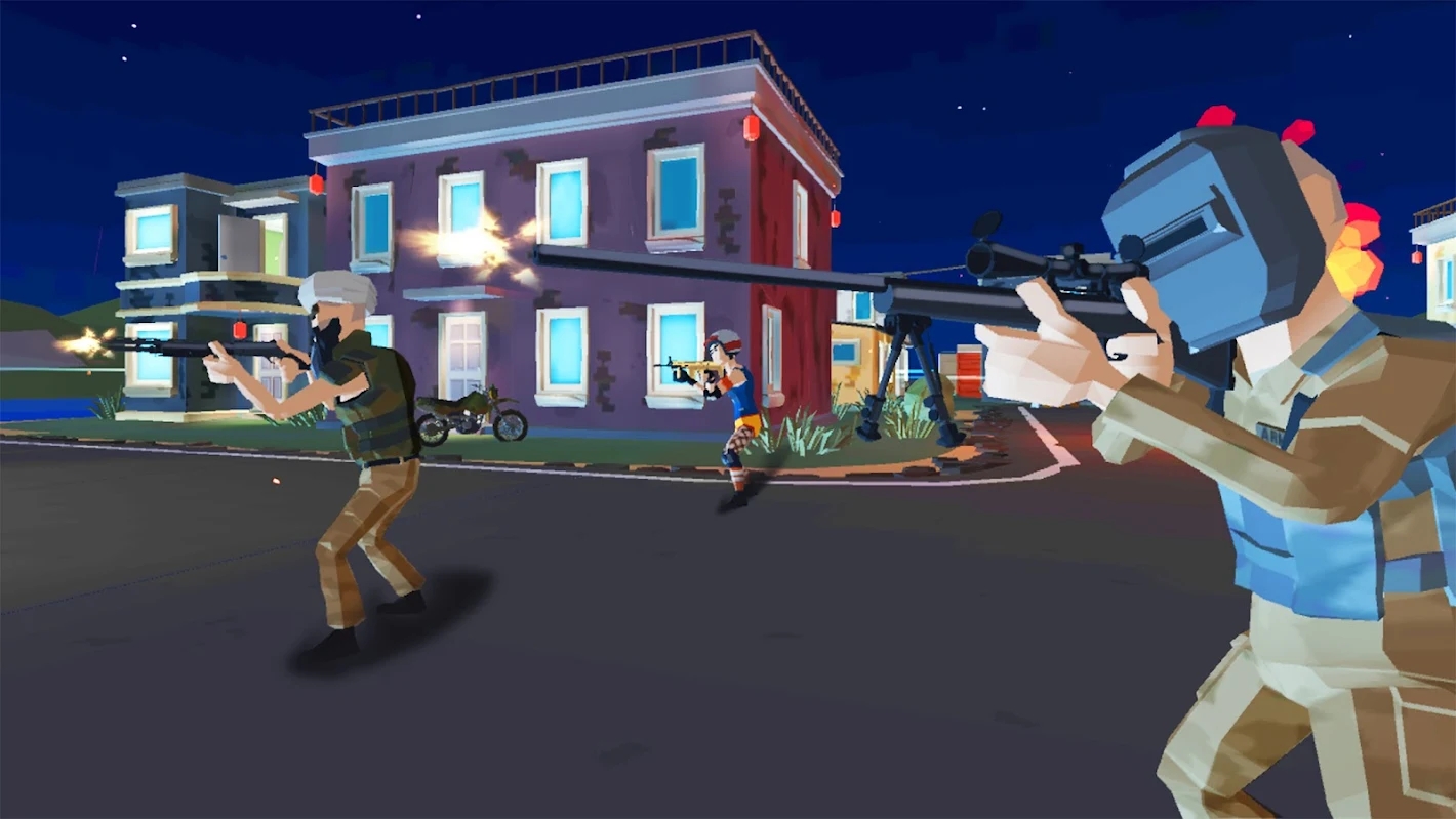 Grand Battle Island: Pixel Multiplayer Shooter 3D(Large gold coins)
