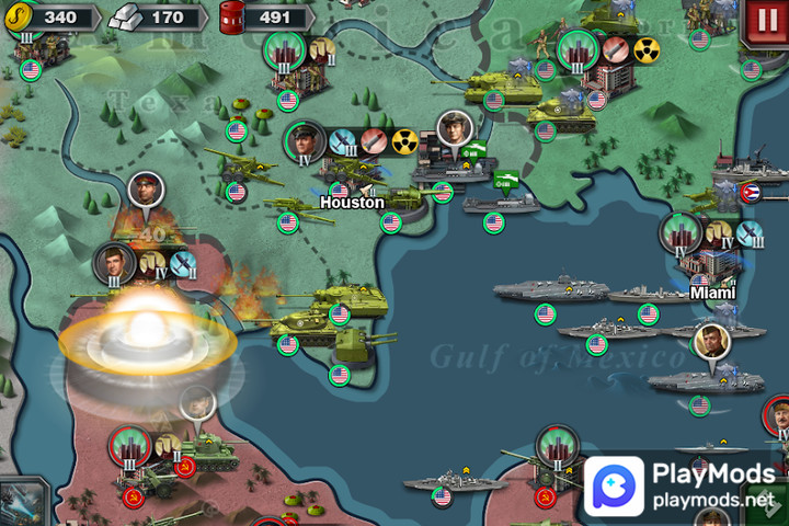 World Conqueror 3 - WW2 Strategy game(Unlimited Money) screenshot image 5_playmods.games