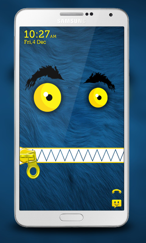 Monster Zipper Lock Screen
