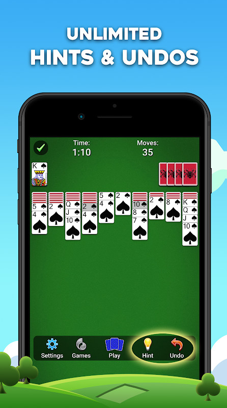 Spider Solitaire: Card Games_modkill.com