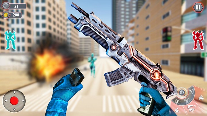 Police Robot Gun Shooting Game‏