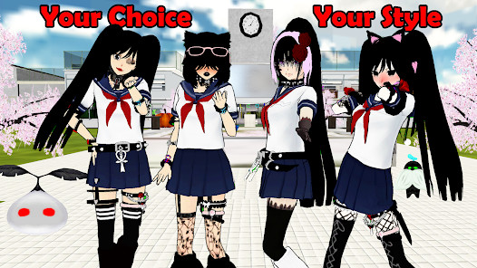 SchoolGirl AI 3D Anime Sandbox(menu cài sẵn) screenshot image 9
