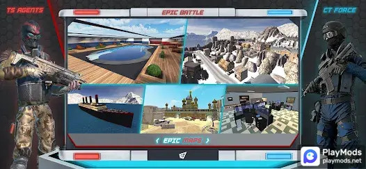 Epic Battle: CS GO Mobile Game(Bullets không giới hạn) screenshot image 3 Ảnh chụp màn hình trò chơi