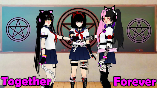 SchoolGirl AI 3D Anime Sandbox(menu cài sẵn) screenshot image 10