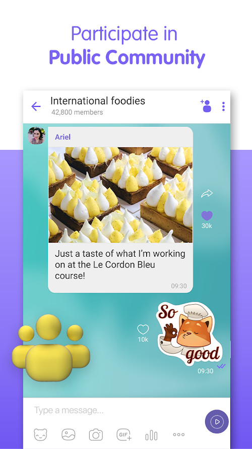 Viber Messenger(Unlocked Files Send) screenshot image 6_playmods.games