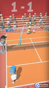 Tropical Tennis Swipe‏(مكافآت إزالة الإعلانات الخالية من الإعلانات) screenshot image 2
