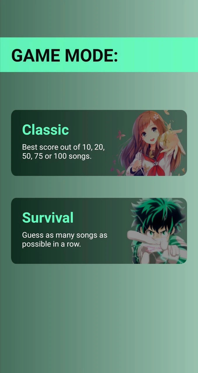 Anime Music Quiz Template