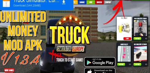 Как скачать Truck Simulator Europe Mod Apk v1.3.4 Hack - playmods.net