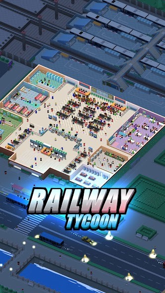 Idle Raiway Tycoon(Неограниченная валюта) screenshot image 1