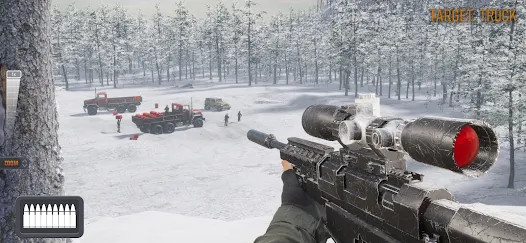 Sniper 3D：Juegos de disparos(قائمة وزارة الدفاع) screenshot image 1