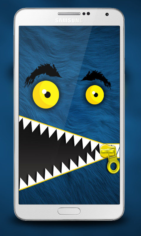 Monster Zipper Lock Screen