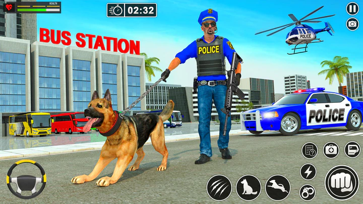 Download Police Dog Bus Station Crime APK  For Android