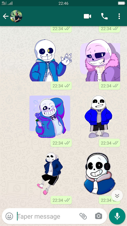 Stickers : Sans and Undertale for Whatsapp(لا اعلانات) screenshot image 2
