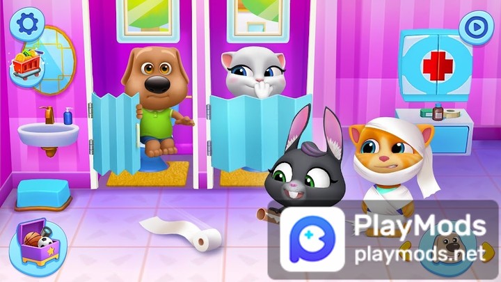 My Talking Tom Friends(Unlimited Money) screenshot image 2_playmod.games
