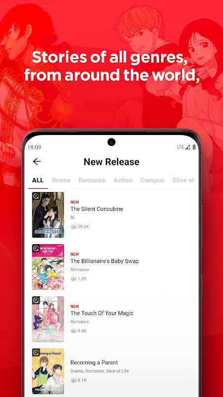 POCKET COMICS: Premium Webtoon‏