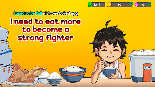Food Fighter Clicker - Game Ăn(Hướng tới Menu) screenshot image 2 Ảnh chụp màn hình trò chơi