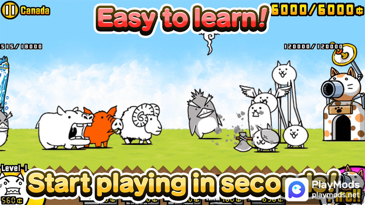 Battle Cats(Unlimited Currency) screenshot image 2_playmod.games