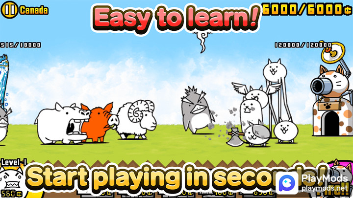 Battle Cats(Unlimited Currency) screenshot image 2_playmods.games