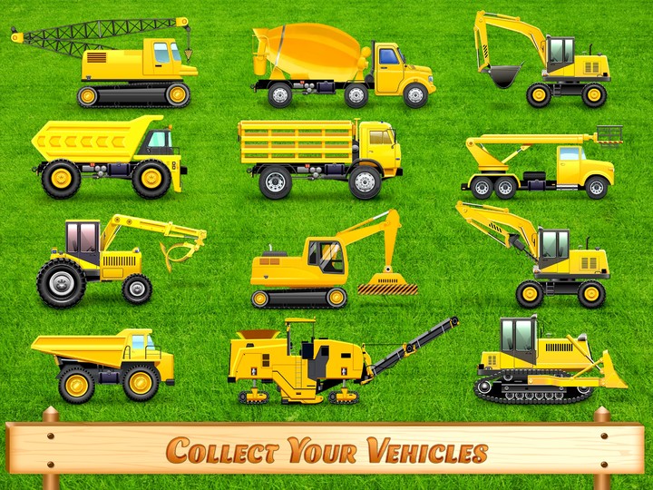City Construction Vehicles - House Building Games