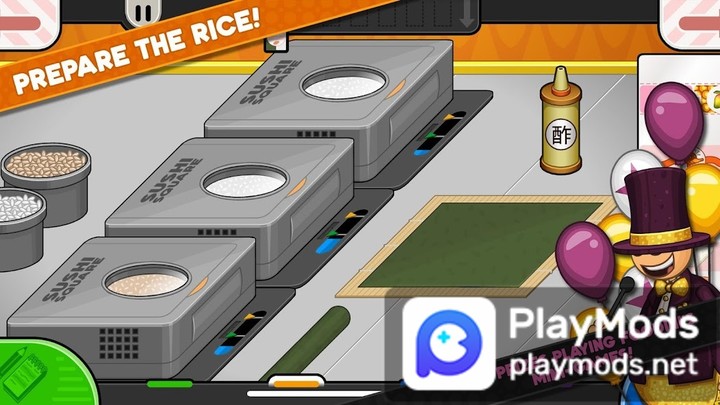 Papa's Sushiria To Go!(Large currency) screenshot image 3_playmod.games