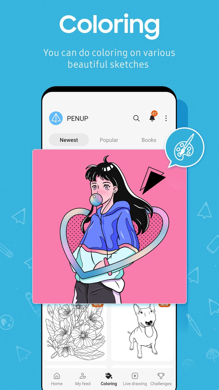 PENUP - Share your drawings_playmods.games