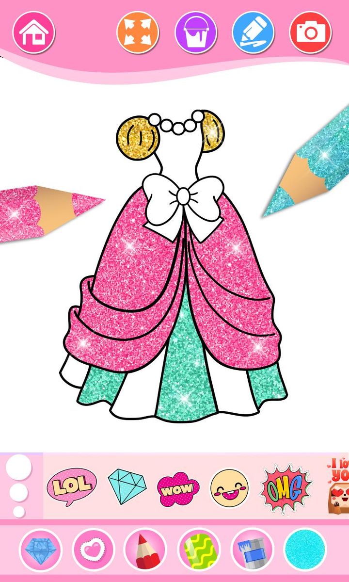 Glitter Beauty Coloring Book ❤_playmods.net