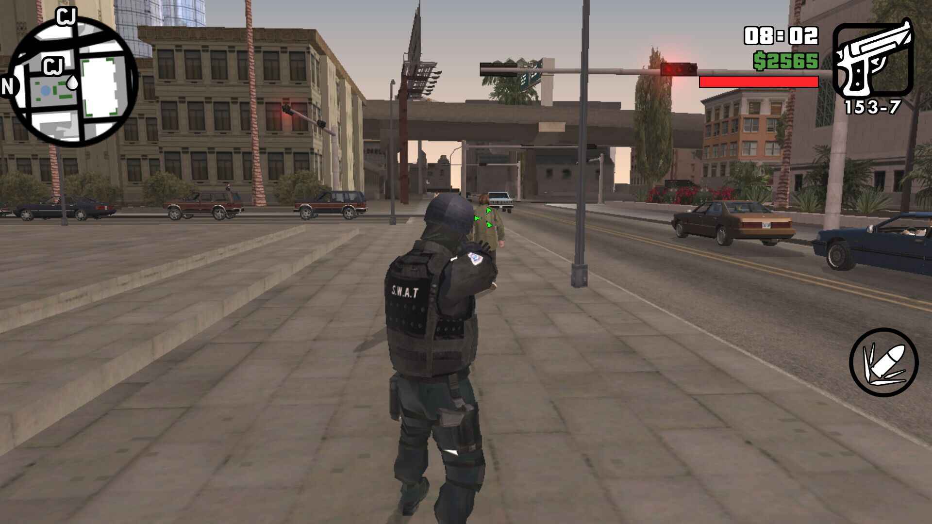 Grand Theft Auto: San Andreas(Mod รถตำรวจ + เมนูโกง) Game screenshot  4