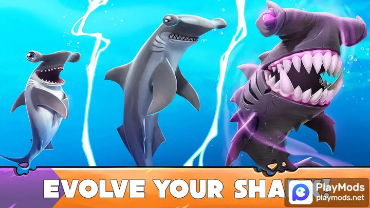 Hungry Shark Evolution(Unlimited coins/Gems) screenshot image 4_playmods.games