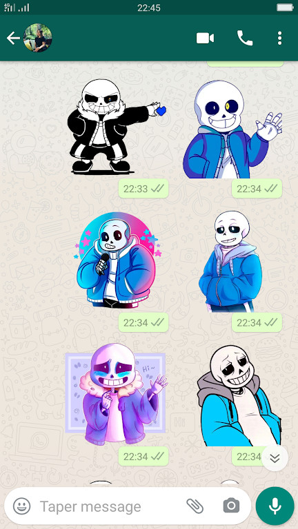 Stickers : Sans and Undertale for Whatsapp(لا اعلانات) screenshot image 4