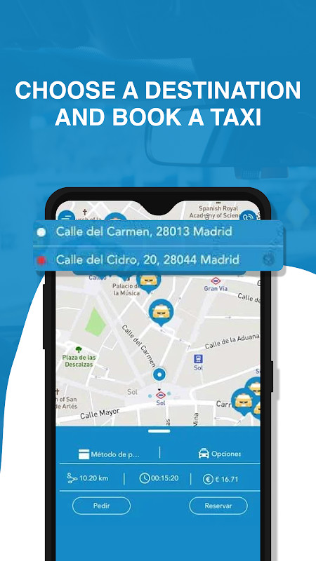 PideTaxi-Pedir taxi en España