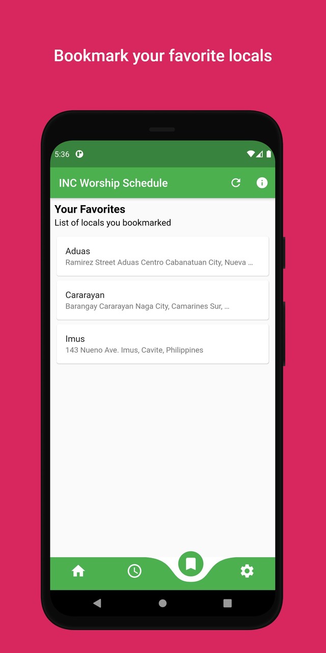 INC Worship Schedule