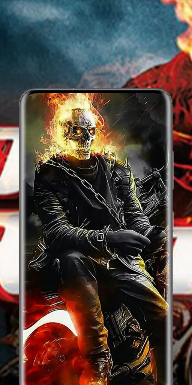 Ghost rider artwork marvel wallpaper background  Eyecandy for your  XFCEDesktop  xfcelookorg