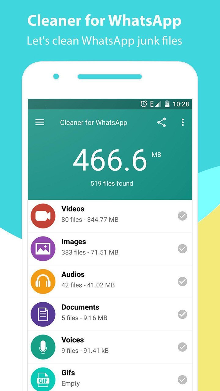 Cleaner for WhatsApp(Unlocked) screenshot image 1_modkill.com