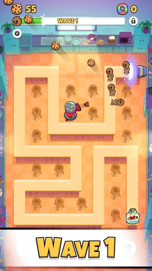 Cookies TD - Idle Tower Defense Games Captura de pantalla