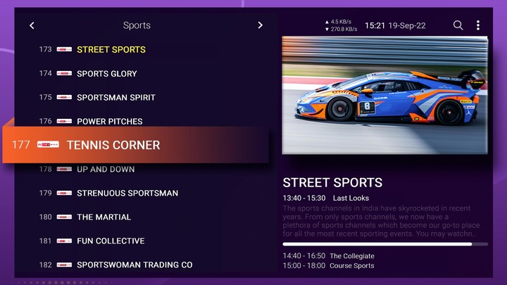 IPTV Smart Purple Player Ảnh chụp màn hình trò chơi