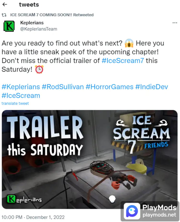 ICE SCREAM 7 OFFICIAL TRAILER + GAMEPLAY SNEAK PEEK 🍦 