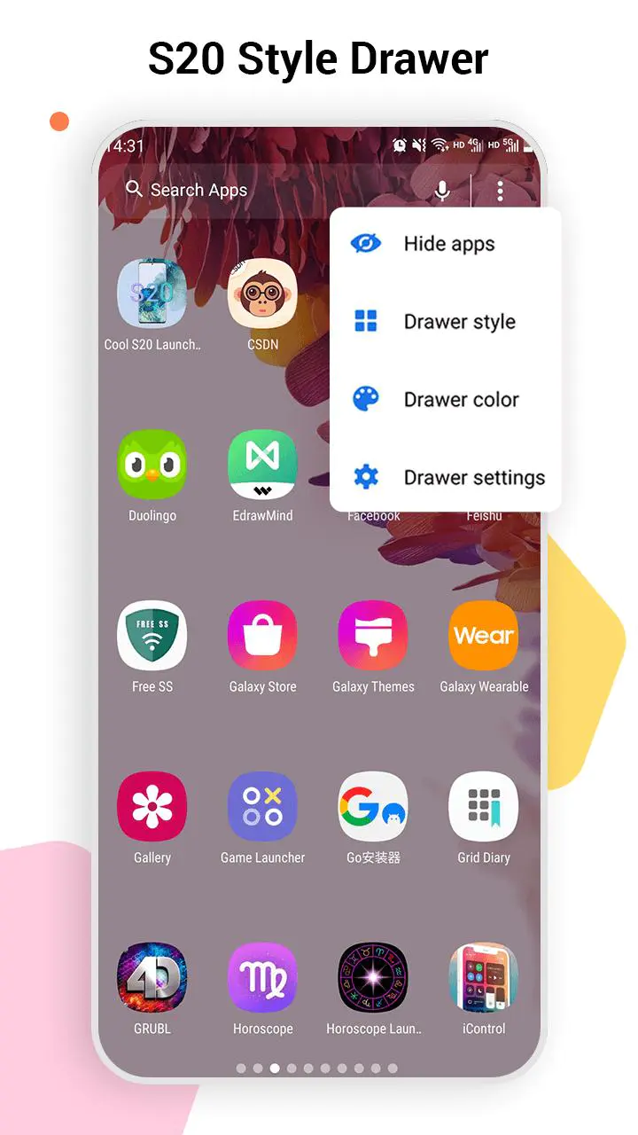 Download So S20 Launcher For Galaxy S Mod Apk Vs10/S9/S8 Theme For Android