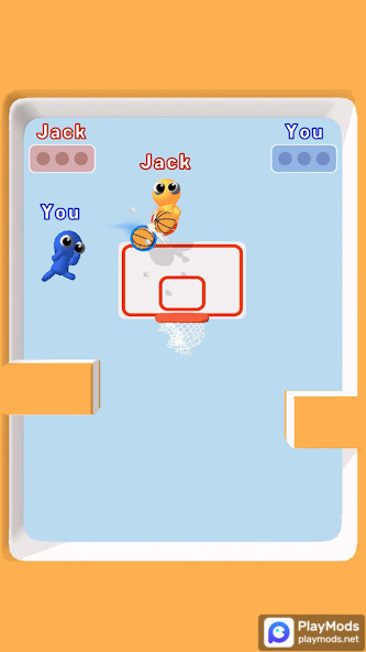 Basket Battle(Ad-free and rewarded) screenshot image 2_playmod.games