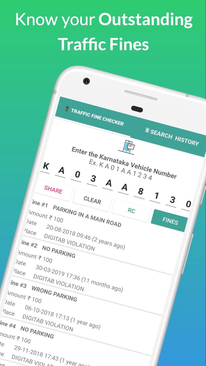 Bangalore Traffic -Check Fines_modkill.com