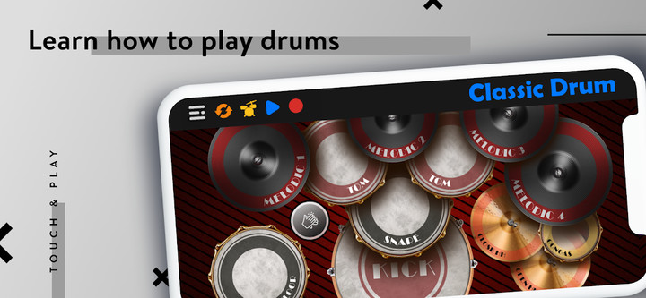 Classic Drum: electronic drums Ảnh chụp màn hình trò chơi