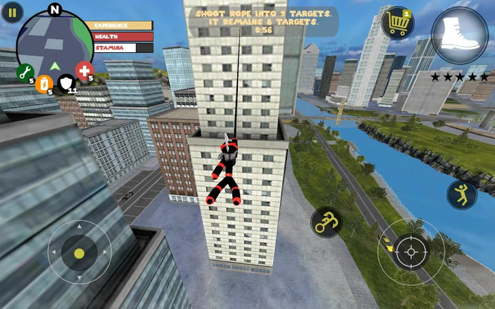 Stickman Rope Hero(Free shopping) screenshot image 2_modkill.com