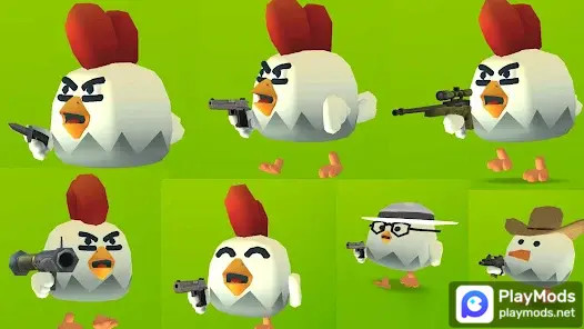 Chicken Gun(Unlimited Money) screenshot image 1_playmods.games