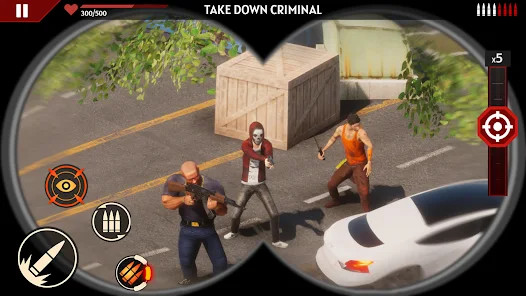 SNIPER ZOMBIE 2: Crime City(Mua sắm miễn phí) screenshot image 2