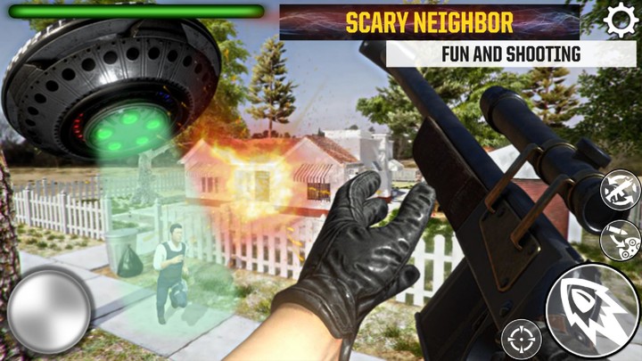 Granny Kick Neighbor_playmod.games