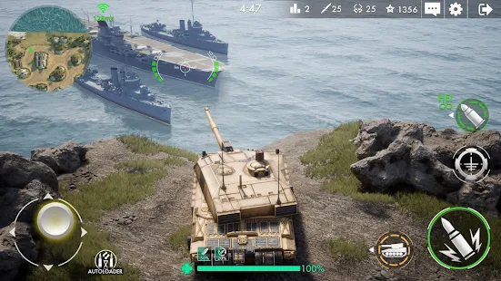 Tank Warfare: PvP Blitz Game(รับรางวัลจากการไม่ดูโฆษณา)