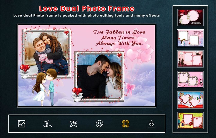 Love Dual Photo Frame