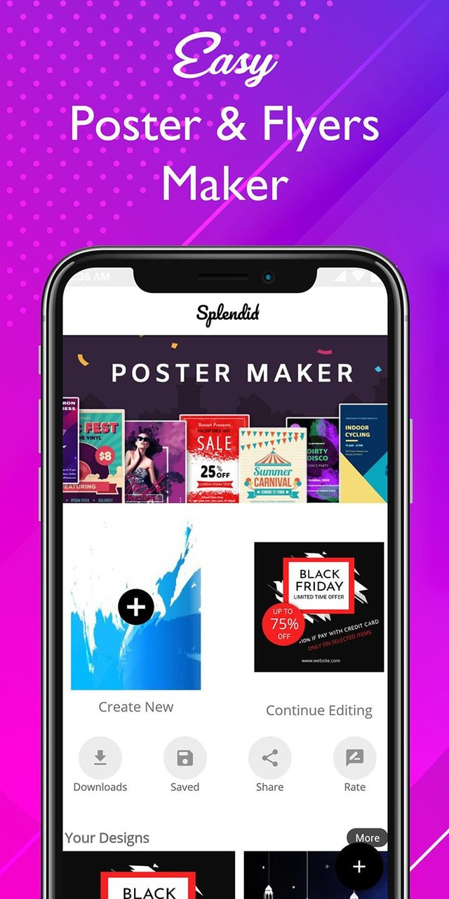 Poster Maker Flyer Maker(Mod) screenshot image 1_modkill.com
