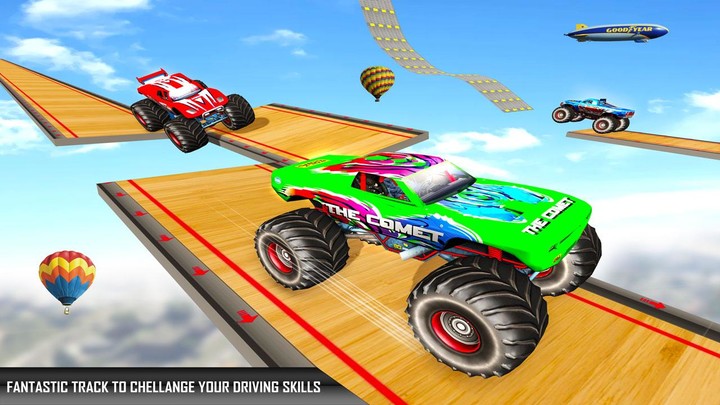 Police Monster Truck Stunt Car_playmods.games