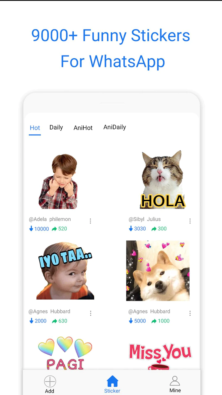 Download Animated Sticker For WhatsApp MOD APK  for Android